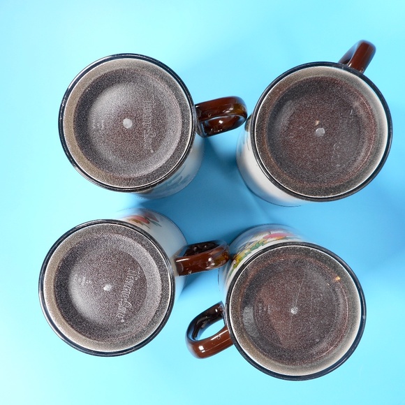 4 VTG 70s Thermo Serv Merry Mushroom Cups Mugs Set Sears w box & pamphlet - Picture 15 of 16